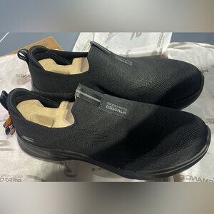 Skechers GOwalk Black Slip-On Loafers